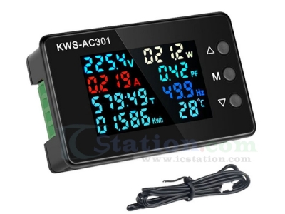 AC50-300V 100A Ammeter Voltmeter Timer Power Temperature Frequency Capacity Meter Electricity Meter